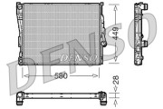 DRM05069 Chladič, chlazení motoru DENSO