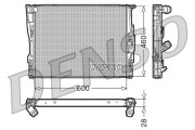 DRM05110 Chladič, chlazení motoru DENSO