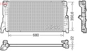 DRM05118 Chladič, chlazení motoru DENSO