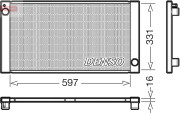 DRM05121 Chladič, chlazení motoru DENSO