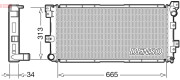 DRM06002 Chladič, chlazení motoru DENSO