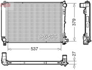 DRM06003 Chladič, chlazení motoru DENSO