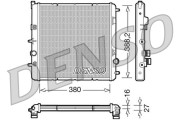 DRM07003 DENSO chladič motora DRM07003 DENSO