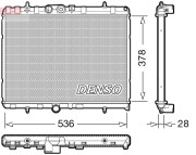 DRM07004 Chladič, chlazení motoru DENSO