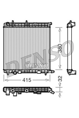 DRM07010 DENSO chladič motora DRM07010 DENSO