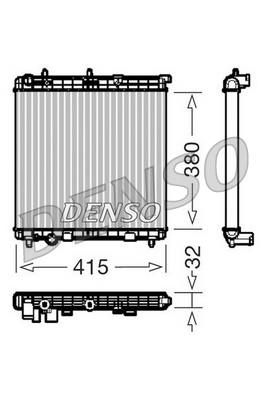 DRM07011 Chladič, chlazení motoru DENSO