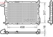 DRM08005 Chladič, chlazení motoru DENSO