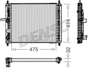 DRM09031 Chladič, chlazení motoru DENSO