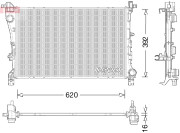 DRM09046 Chladič, chlazení motoru DENSO