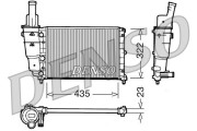 DRM09095 Chladič, chlazení motoru DENSO