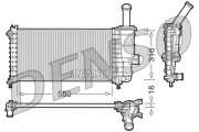 DRM09100 Chladič, chlazení motoru DENSO