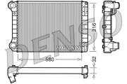 DRM09101 Chladič, chlazení motoru DENSO