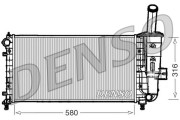 DRM09102 Chladič, chlazení motoru DENSO