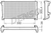 DRM09107 Chladič, chlazení motoru DENSO