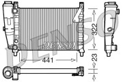 DRM09143 Chladič, chlazení motoru DENSO