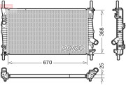 DRM10004 Chladič, chlazení motoru DENSO