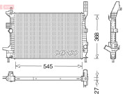 DRM10028 Chladič, chlazení motoru DENSO