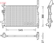 DRM10029 Chladič, chlazení motoru DENSO