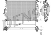 DRM10088 Chladič, chlazení motoru DENSO