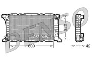 DRM10091 Chladič, chlazení motoru DENSO