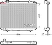 DRM10117 Chladič, chlazení motoru DENSO