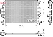 DRM10121 Chladič, chlazení motoru DENSO