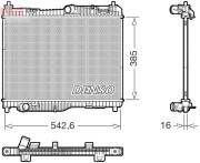 DRM10123 Chladič, chlazení motoru DENSO