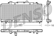 DRM13002 Chladič, chlazení motoru DENSO