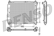 DRM15003 DENSO chladič motora DRM15003 DENSO