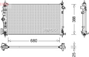 DRM15007 Chladič, chlazení motoru DENSO