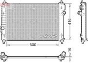 DRM15015 Chladič, chlazení motoru DENSO