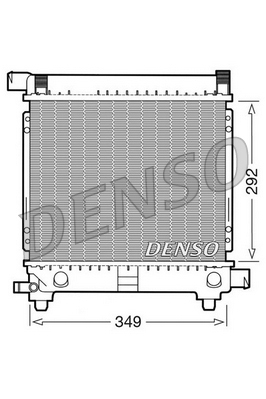 DRM17027 Chladič, chlazení motoru DENSO