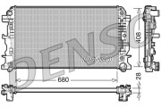 DRM17044 Chladič, chlazení motoru DENSO