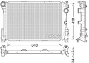 DRM17049 DENSO chladič motora DRM17049 DENSO