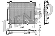 DRM17075 Chladič, chlazení motoru DENSO