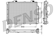 DRM17085 Chladič, chlazení motoru DENSO