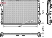 DRM17104 Chladič, chlazení motoru DENSO