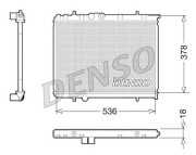 DRM21034 Chladič, chlazení motoru DENSO