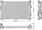 DRM21104 Chladič, chlazení motoru DENSO