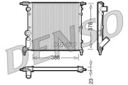 DRM23006 Chladič, chlazení motoru DENSO