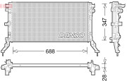 DRM23039 Chladič, chlazení motoru DENSO