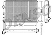 DRM23050 Chladič, chlazení motoru DENSO