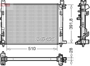 DRM23109 Chladič, chlazení motoru DENSO