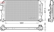 DRM32053 Chladič, chlazení motoru DENSO