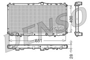 DRM33060 Chladič, chlazení motoru DENSO