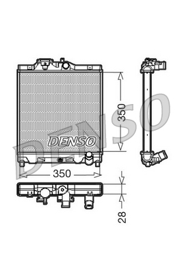 DRM40004 DENSO chladič motora DRM40004 DENSO