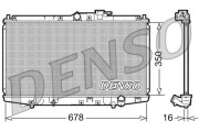 DRM40021 Chladič, chlazení motoru DENSO