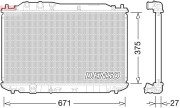 DRM40029 Chladič, chlazení motoru DENSO