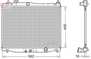 DRM40047 Chladič, chlazení motoru DENSO