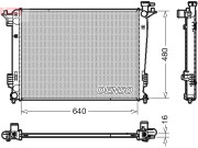 DRM41003 Chladič, chlazení motoru DENSO